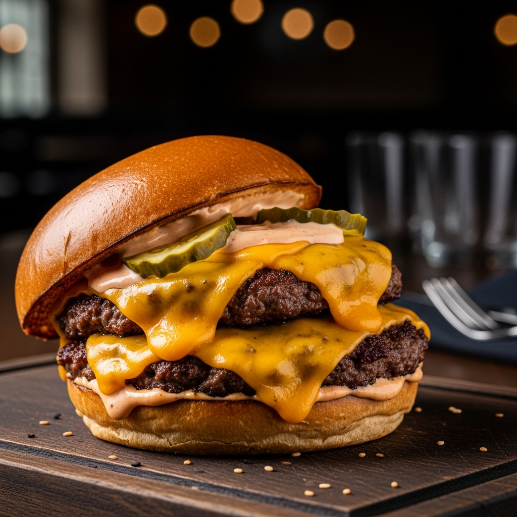 Double Smash Cheeseburger